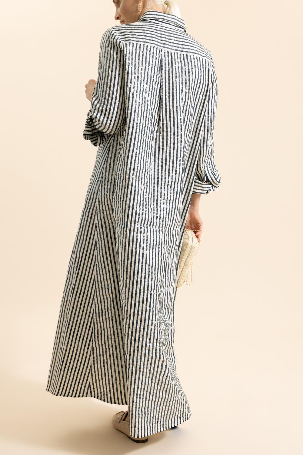 Jennys Gown-STRIPE-XS-CLOTHINGDRESSCASUAL-TWP