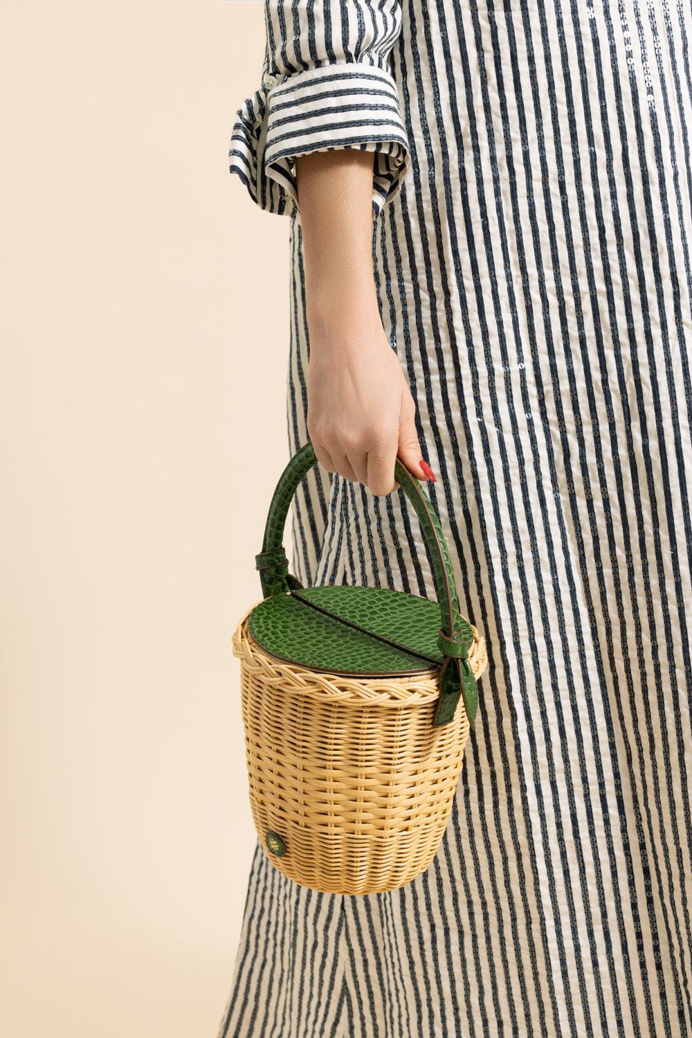 The Jane Bag - Moss Green-GREEN-HANDBAGTOP HANDLE-PAMELA MUNSON