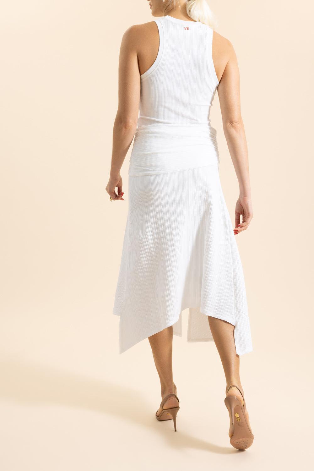 Rib Tank - White-WHITE-XS-CLOTHINGTOPTANK-VICTORIA BECKHAM