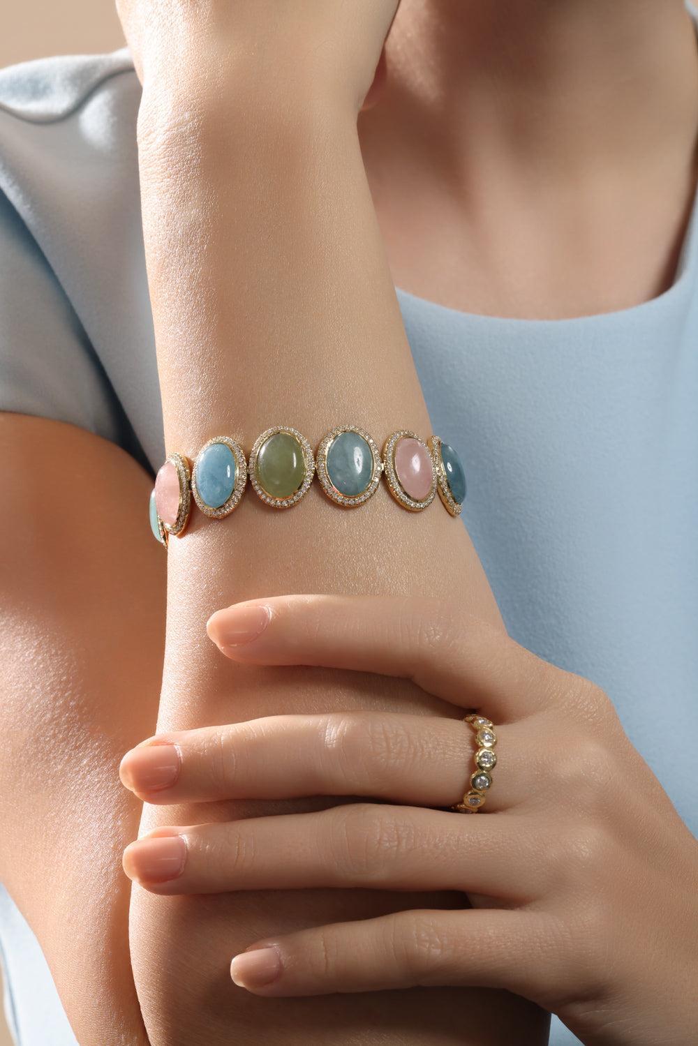 Beryl Front Street Bracelet-YELLOW GOLD-7-JEWELRYFINE JEWELBRACELET O-OCTAVIA ELIZABETH