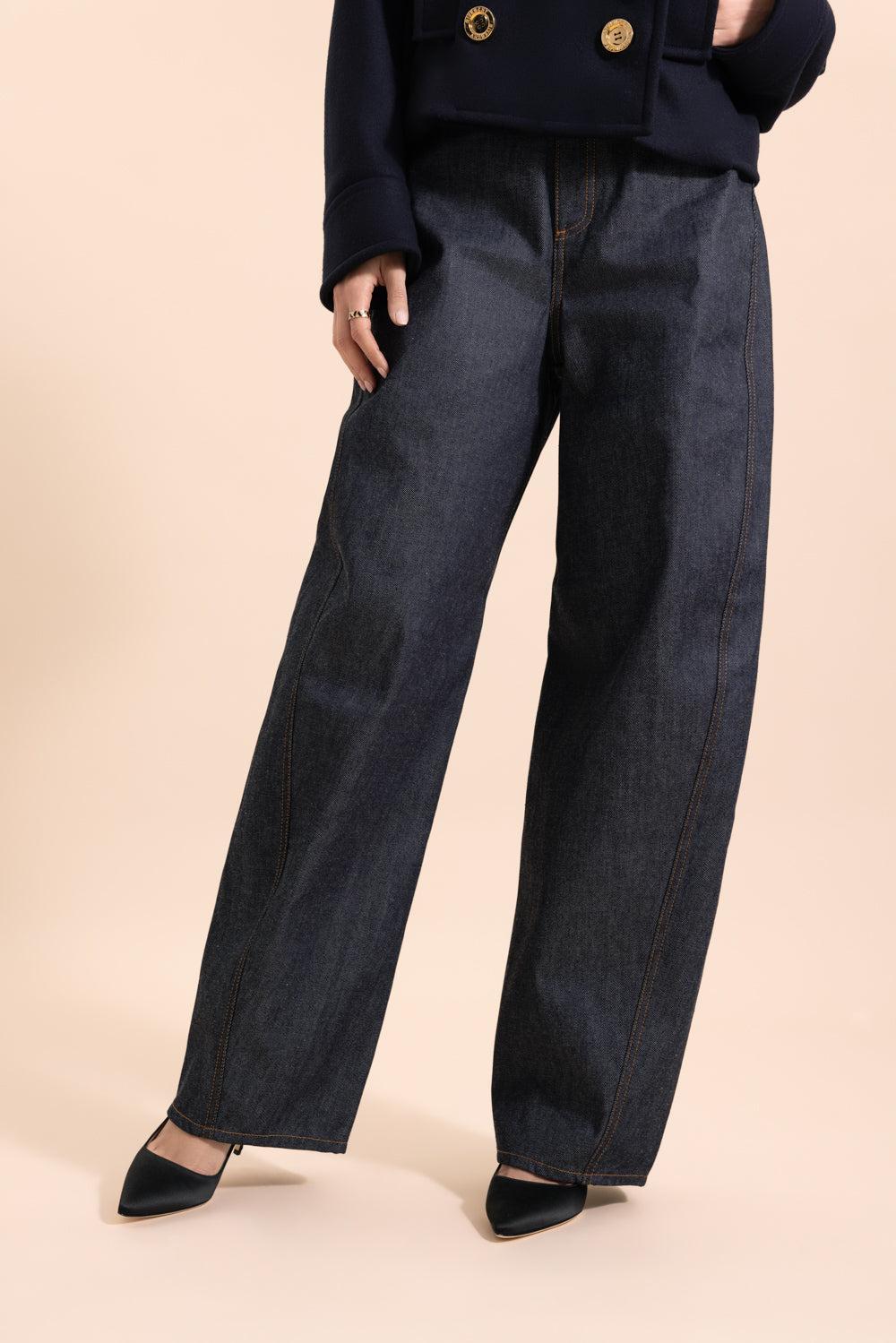 Rinse Raw Cocoon Trousers-DK BLUE-26-CLOTHINGPANTDENIM-GIVENCHY