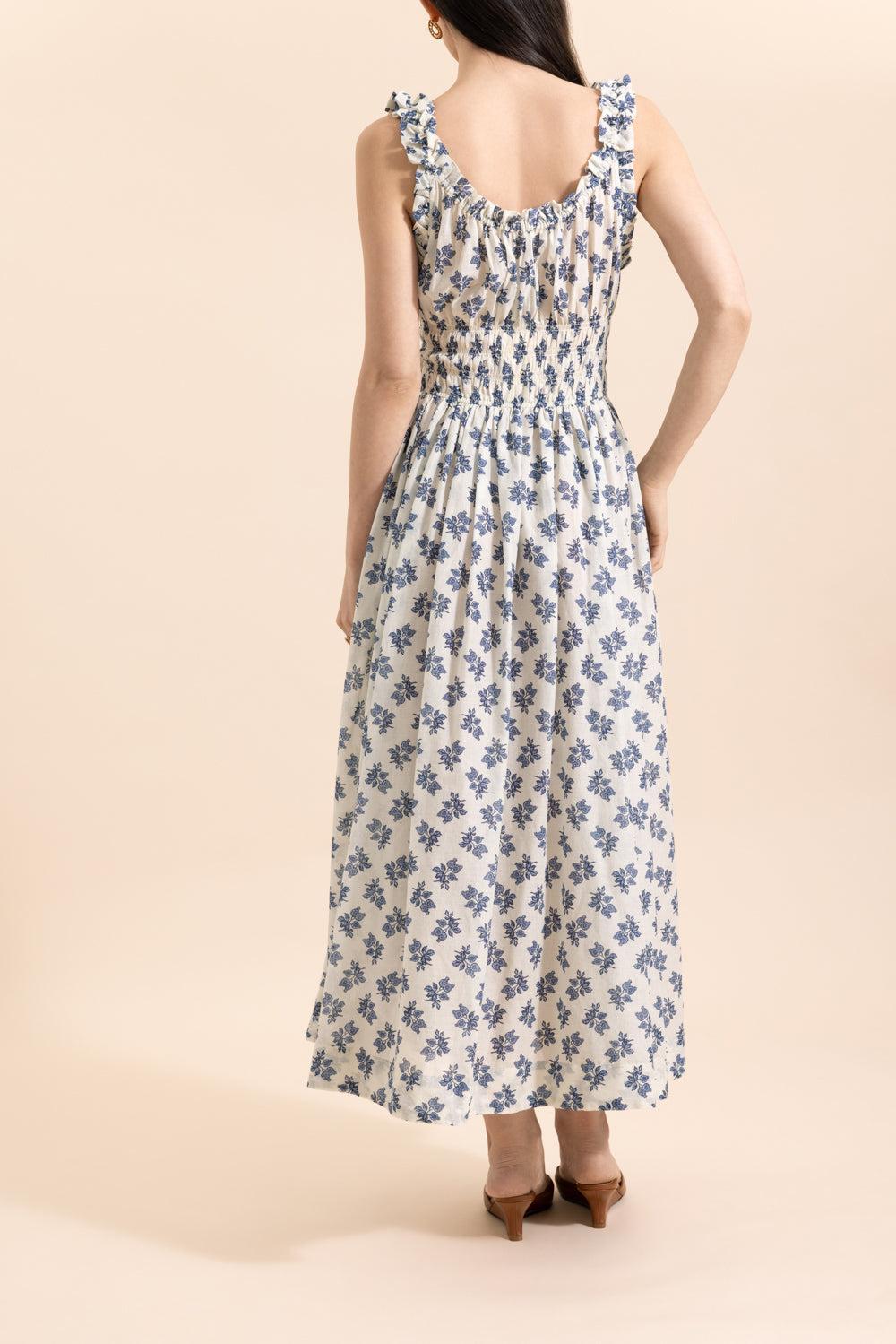 Emmaretta Midi Dress-CREMPOMM-XS-CLOTHINGDRESSCASUAL-DOEN