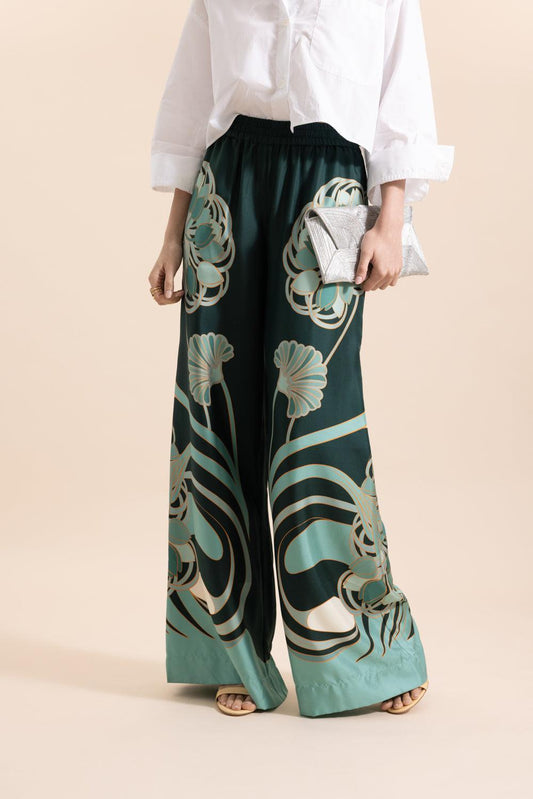 Palazzo Pants - Bloomin Tulip Placee-FLORAL-XS-CLOTHINGPANTWIDE LEG-LA DOUBLEJ