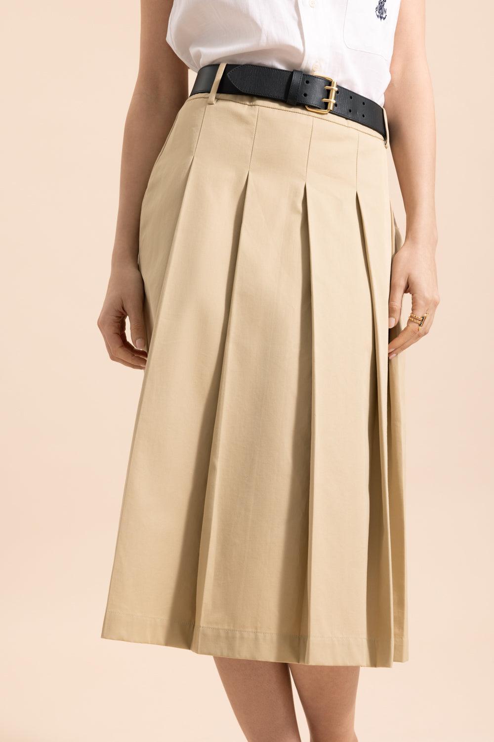 Sienna Skirt-BROWN-34-CLOTHINGSKIRTMIDI-DMN PARIS