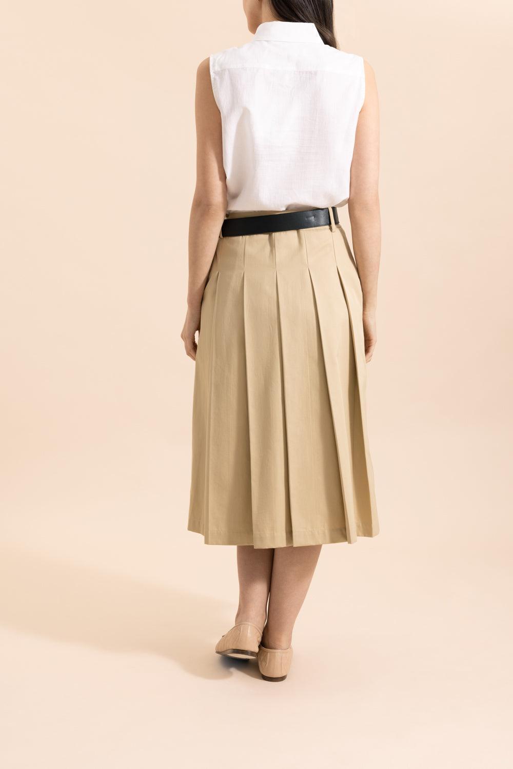 Sienna Skirt-BROWN-34-CLOTHINGSKIRTMIDI-DMN PARIS