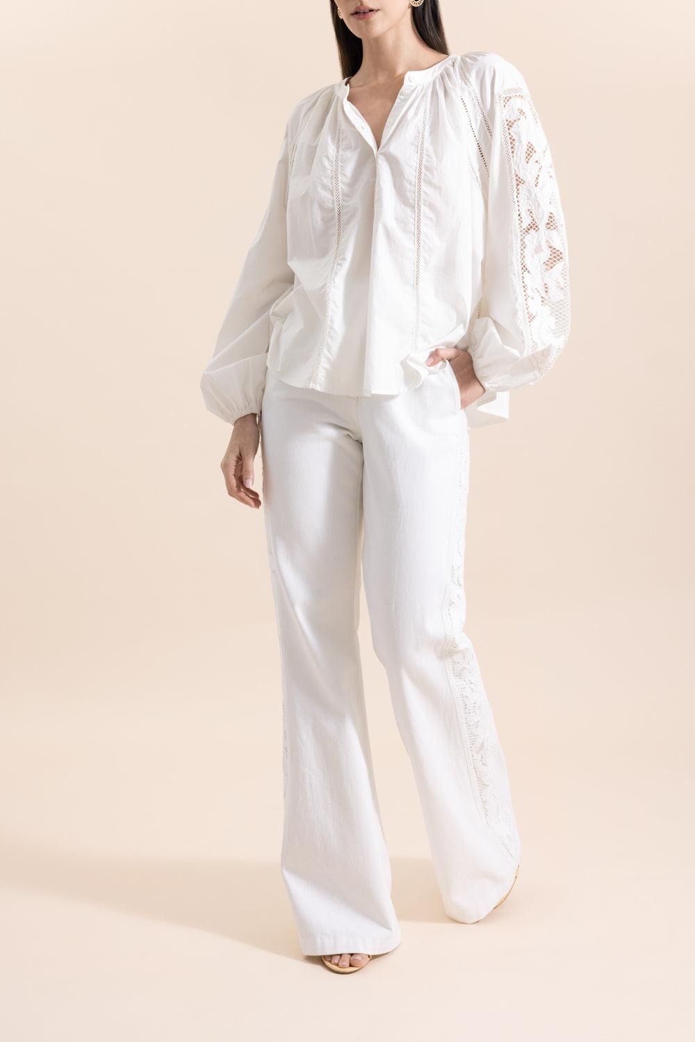 Vinnie Pant-WHITE-34-CLOTHINGPANTDENIM-DMN PARIS