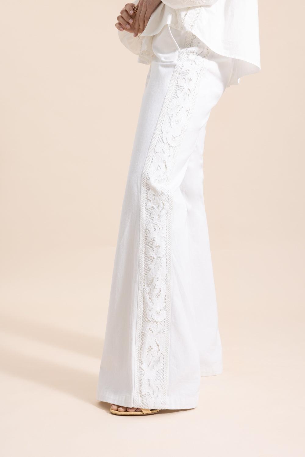 Vinnie Pant-WHITE-34-CLOTHINGPANTDENIM-DMN PARIS