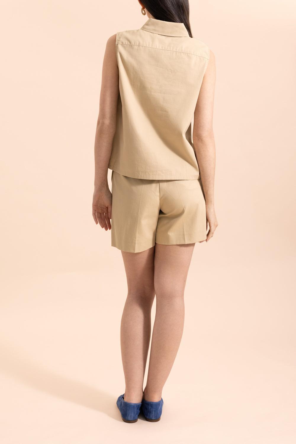Norma Short-BROWN-34-CLOTHINGPANTSHORT-DMN PARIS