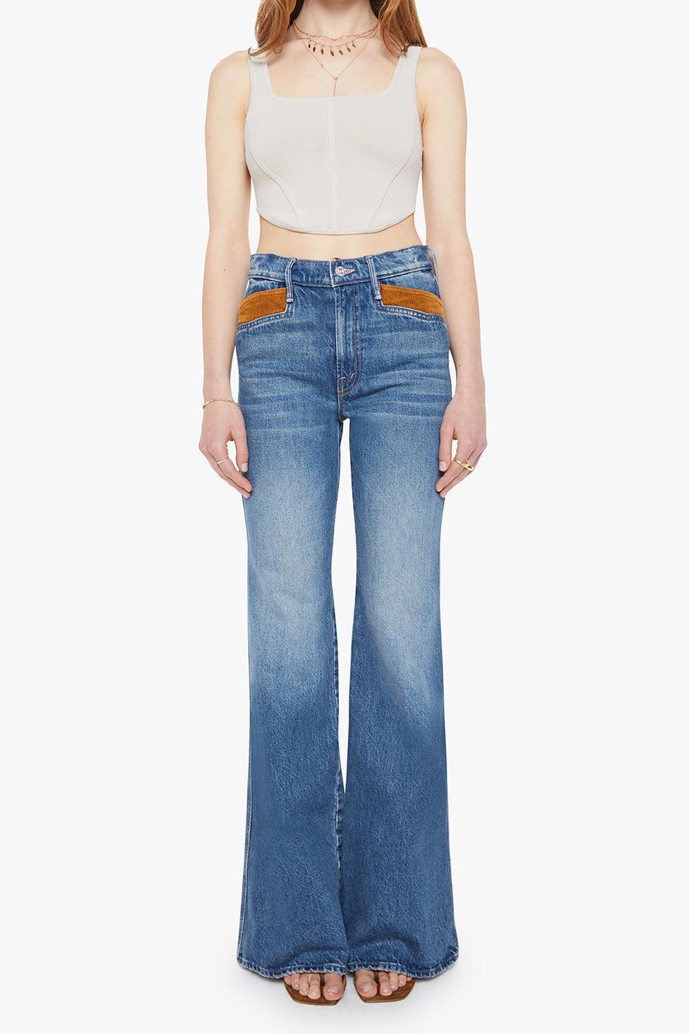 The Pointy Pocket Doozy Heel Pant-REMMBRWH-26-CLOTHINGPANTDENIM-MOTHER