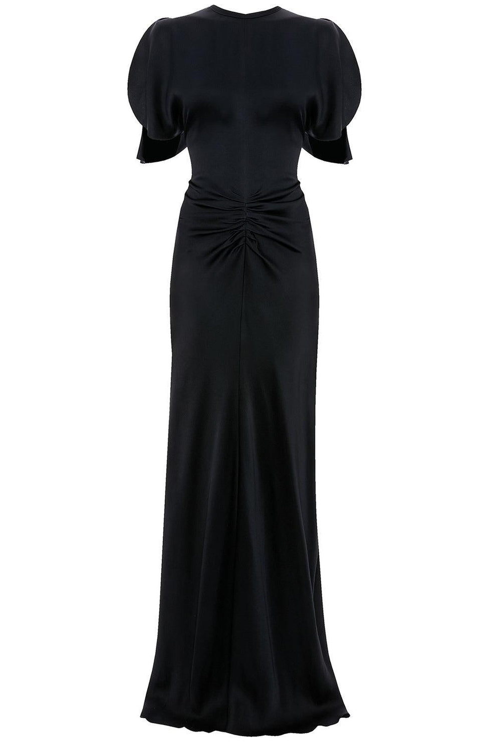 victoria beckham gathered waist floor length dress Victoria Beckham Gathered Waist Floor Length Dress|1126WDR007004A1