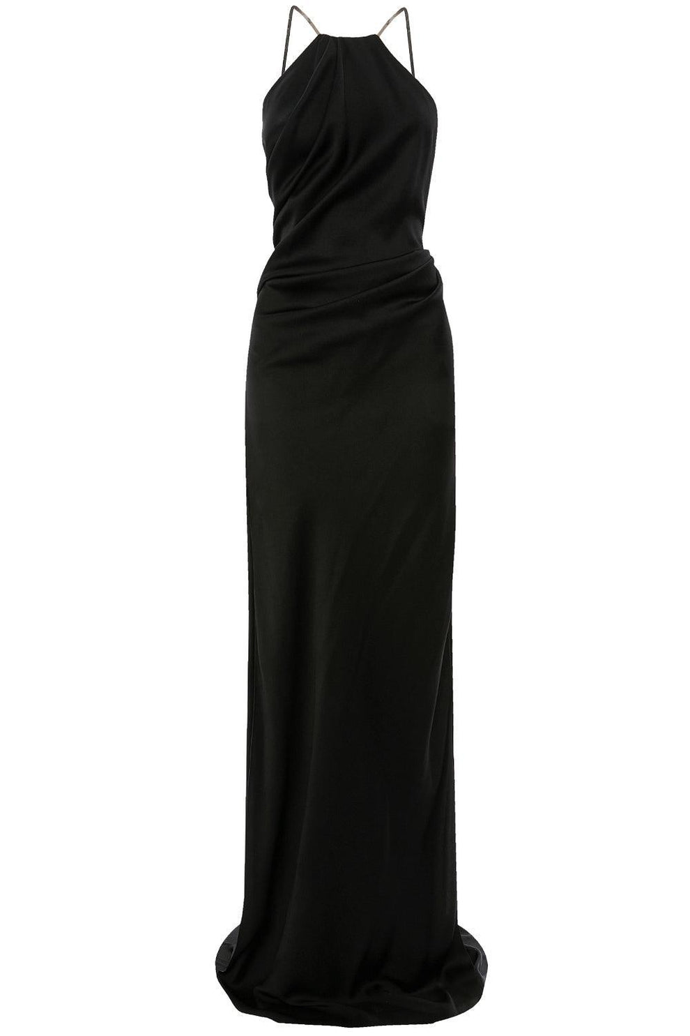 victoria beckham halter dress Chain Detail Halter Gown