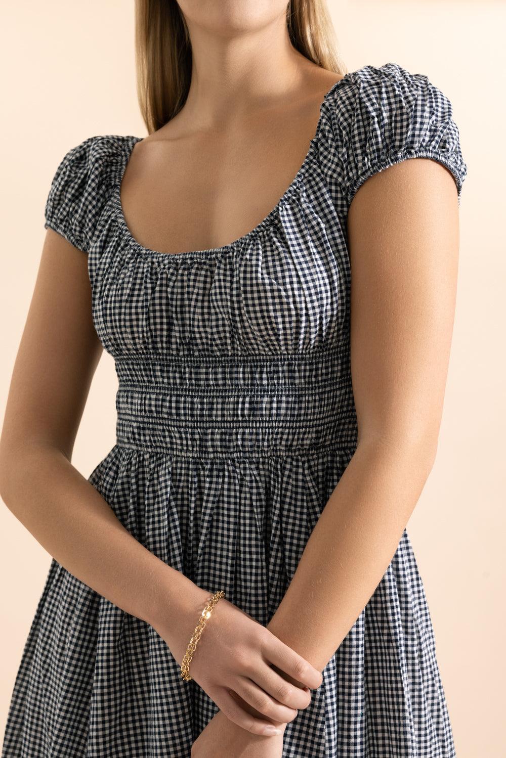 Quinley Midi Dress-NVGINGHM-XS-CLOTHINGDRESSCASUAL-DOEN