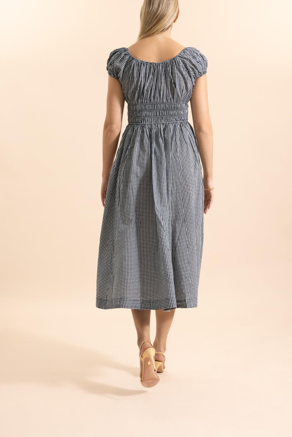 Quinley Midi Dress-NVGINGHM-XS-CLOTHINGDRESSCASUAL-DOEN