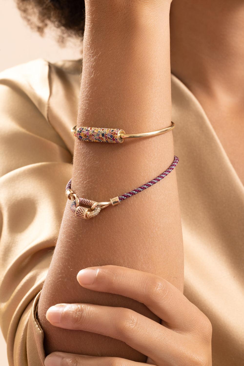 The String Project Bracelet - Library-YELLOW GOLD-7.5-JEWELRYFINE JEWELBRACELET O-MARLA AARON