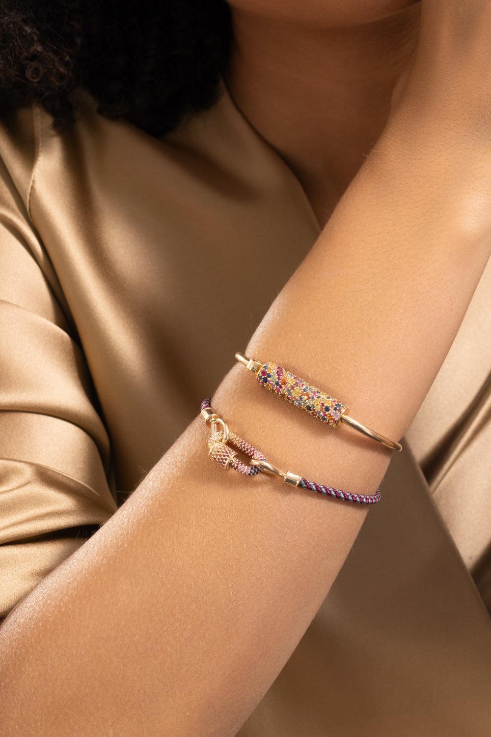 The String Project Bracelet - Library-YELLOW GOLD-7.5-JEWELRYFINE JEWELBRACELET O-MARLA AARON