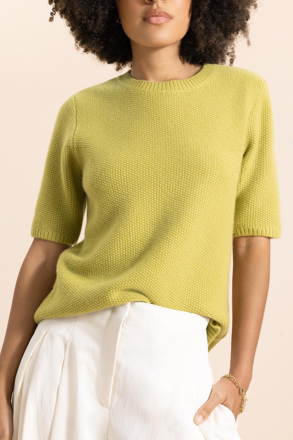 Seed Stitch Audrey Top-GREEN-XS-CLOTHINGTOPKNITS-TWP
