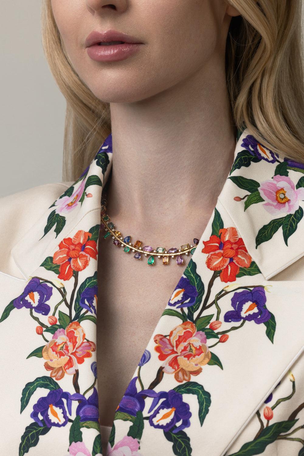 Desert Blooms Laurel Necklace-YELLOW GOLD-17-JEWELRYFINE JEWELNECKLACE O-RUCHI NEW YORK