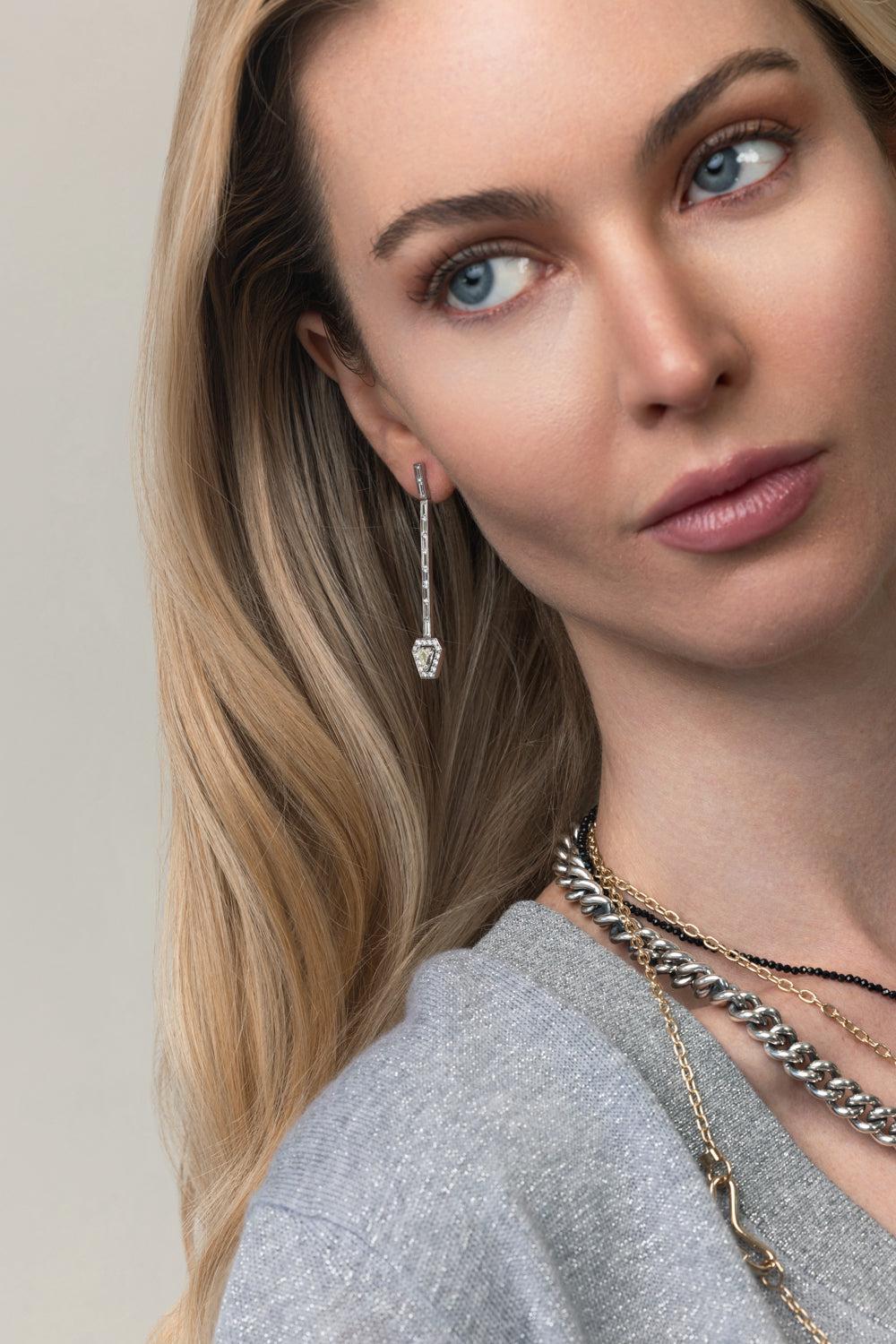 Keynes Shield Drop Earrings-PLATINUM-JEWELRYFINE JEWELEARRING-WALTERS FAITH