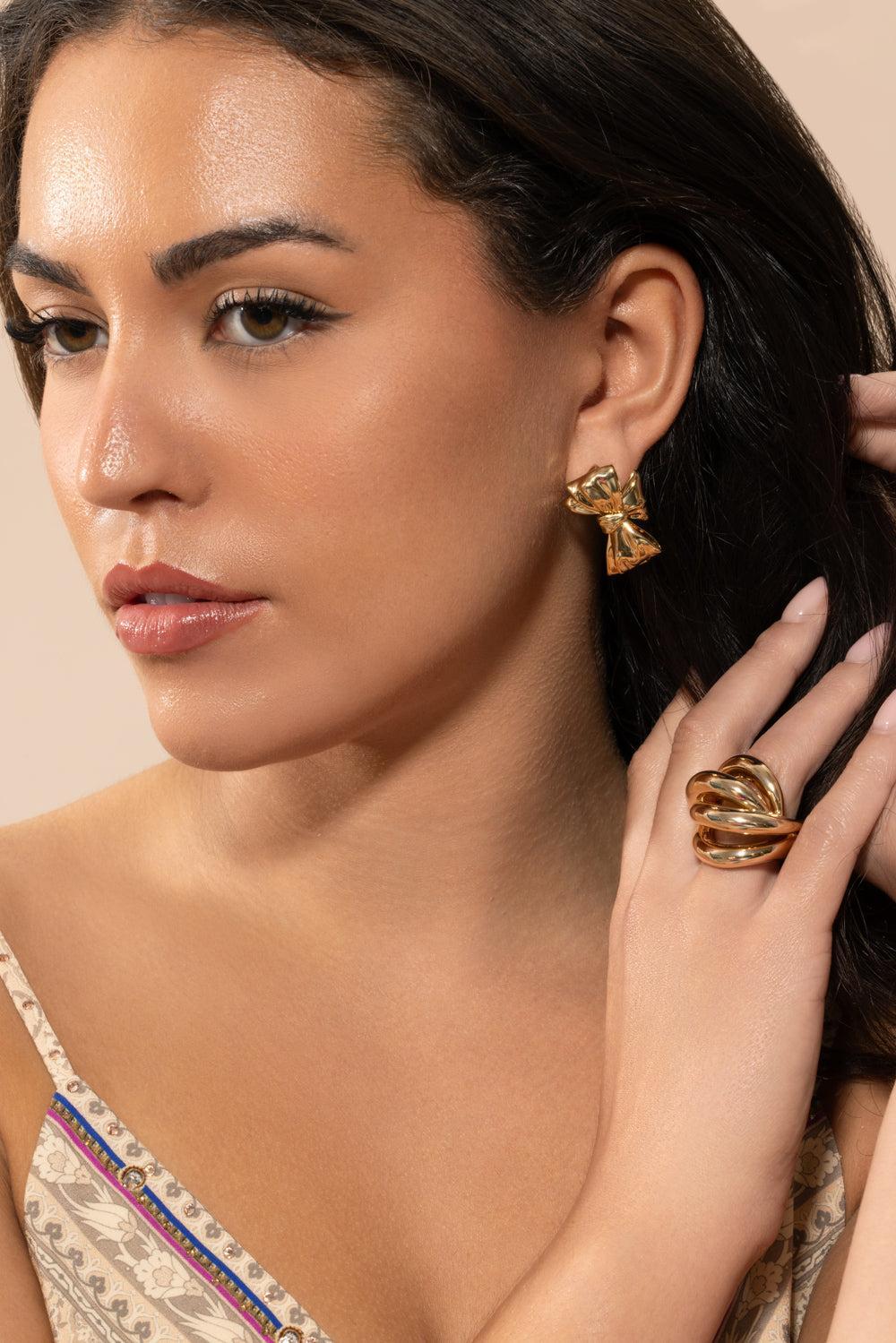 Small Bow Earrings-YELLOW-JEWELRYBOUTIQUEEARRING-JENNIFER FISHER
