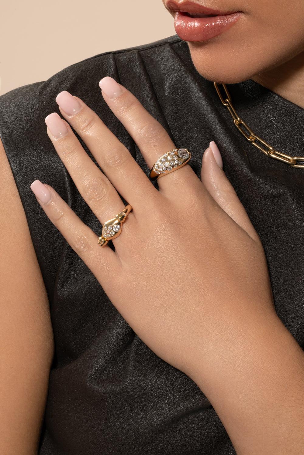 Diamond Dowry Ring-YELLOW GOLD-7-JEWELRYFINE JEWELRING-UNIFORM OBJECT