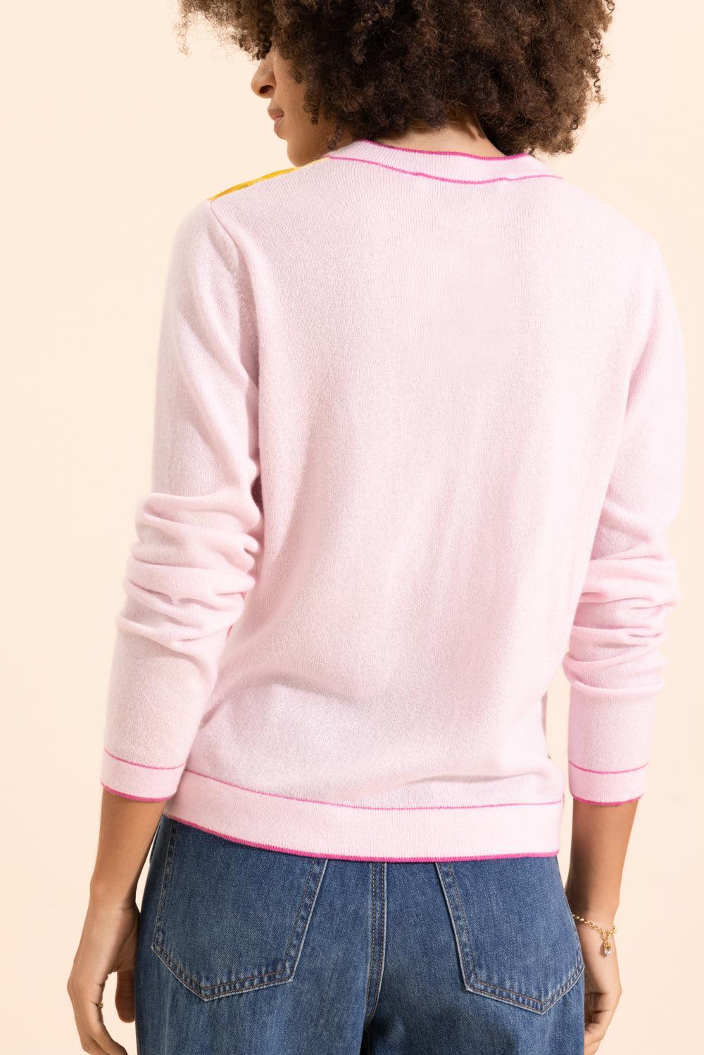 Floral Knit Cardigan - Bergamo Print Pink-BRG PNK-XS-CLOTHINGTOPCARDIGAN-RANI ARABELLA