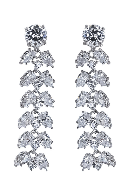 Six Double Pear Drop Earrings