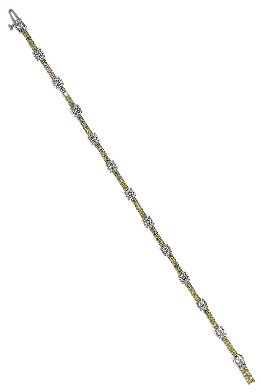 Canary White Tennis Bracelet