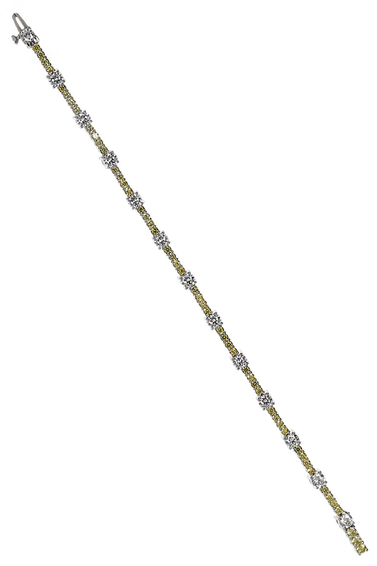 Canary White Tennis Bracelet