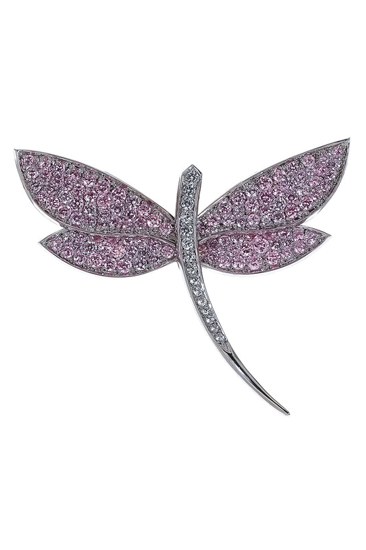 Pink Dragonfly Brooch