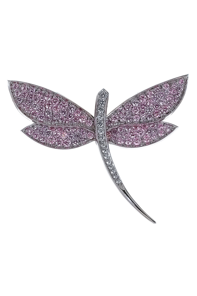 Pink Dragonfly Brooch