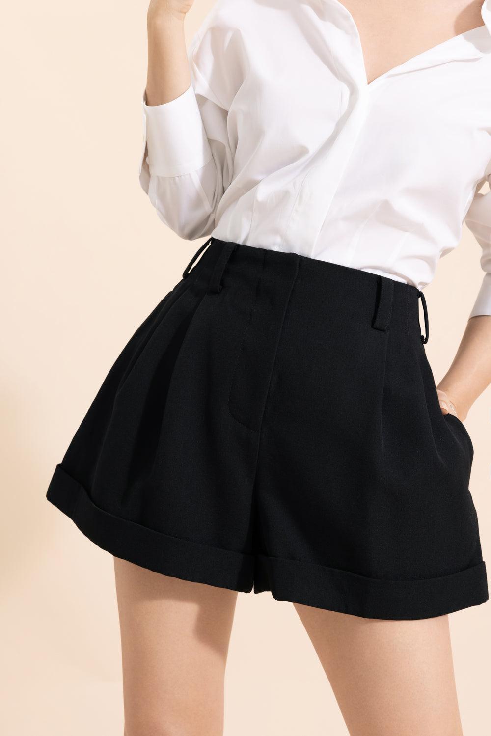 Grain Poudre Pull On Shorts-BLACK-34-CLOTHINGPANTSHORT-GIVENCHY