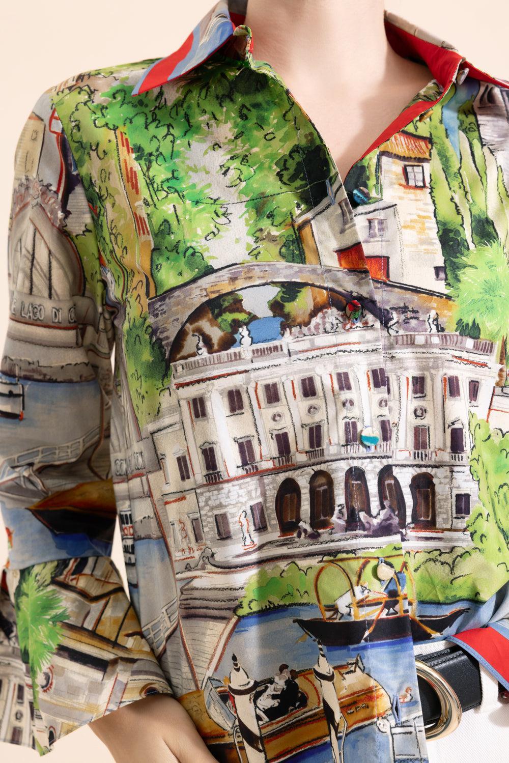 Classic Ruffle Shirt-LKE COMO-XS-CLOTHINGTOPBLOUSE-RANI ARABELLA