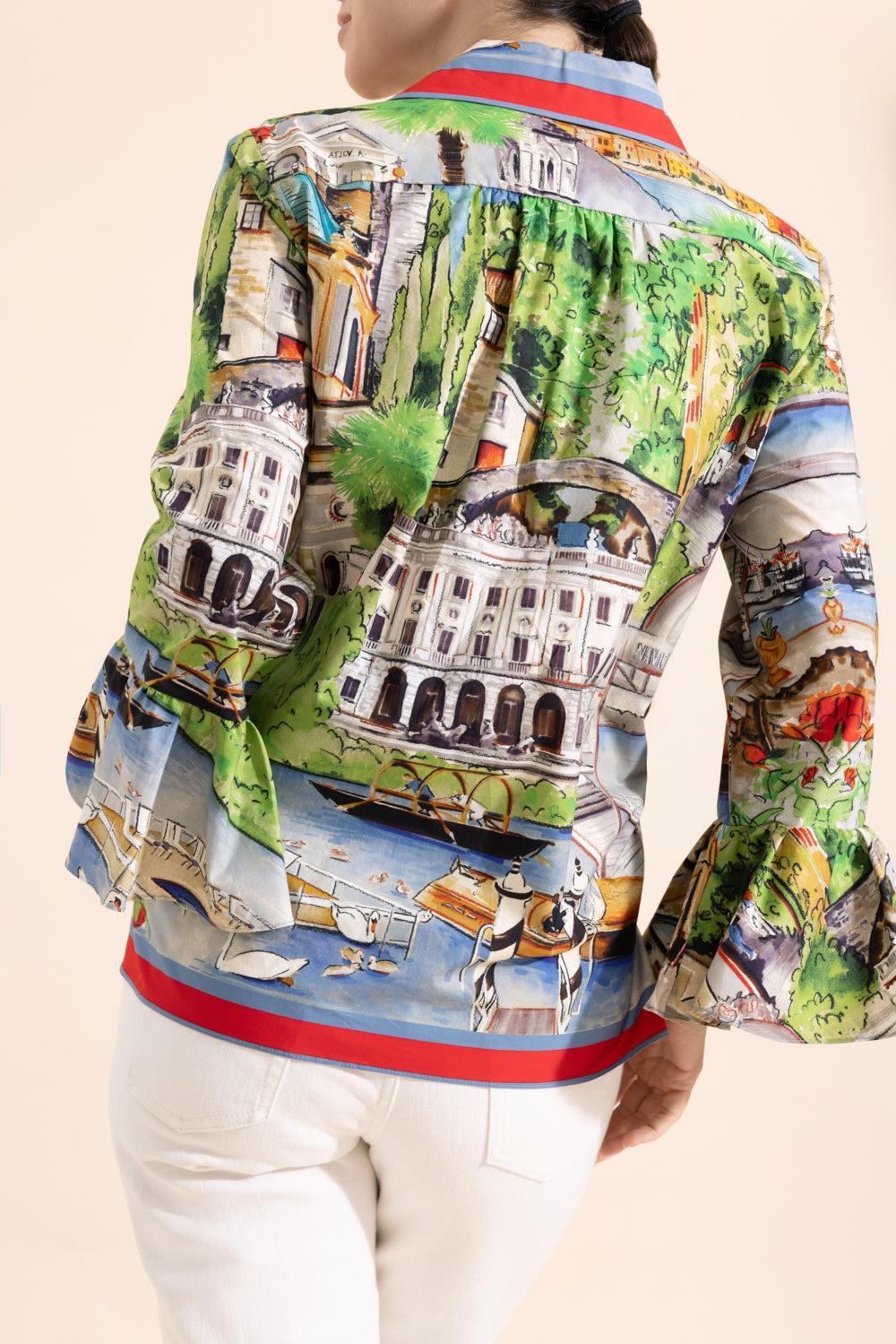 Classic Ruffle Shirt-LKE COMO-XS-CLOTHINGTOPBLOUSE-RANI ARABELLA