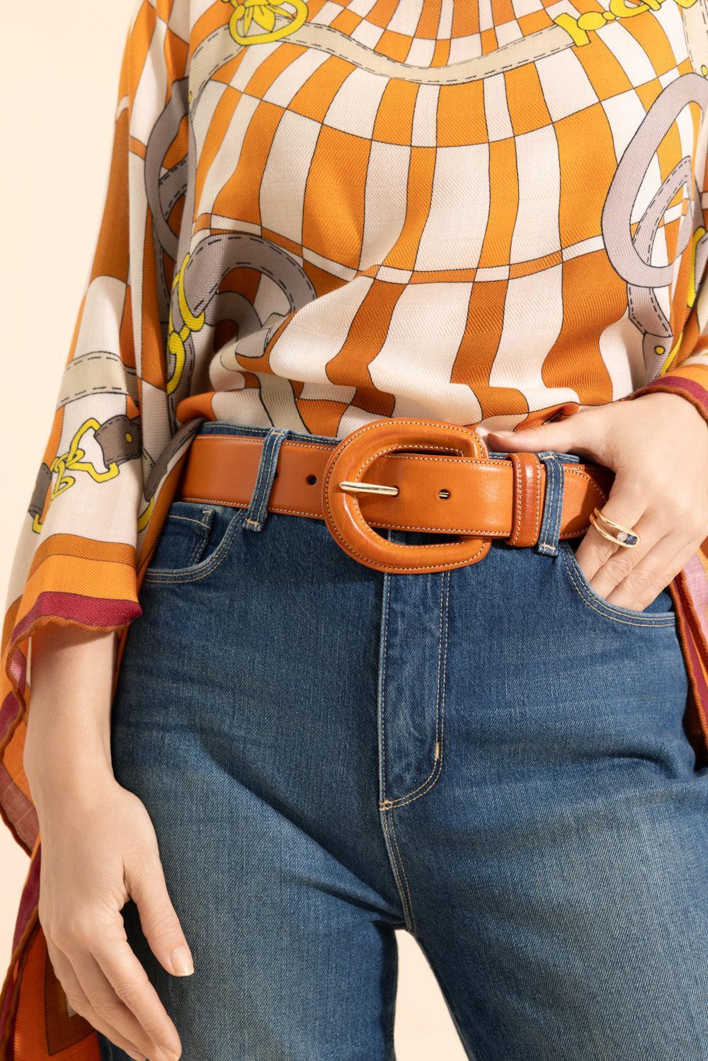 Aloe Belt - Arancio-RED-75-ACCESSORIEBELTS-GAVAZZENI
