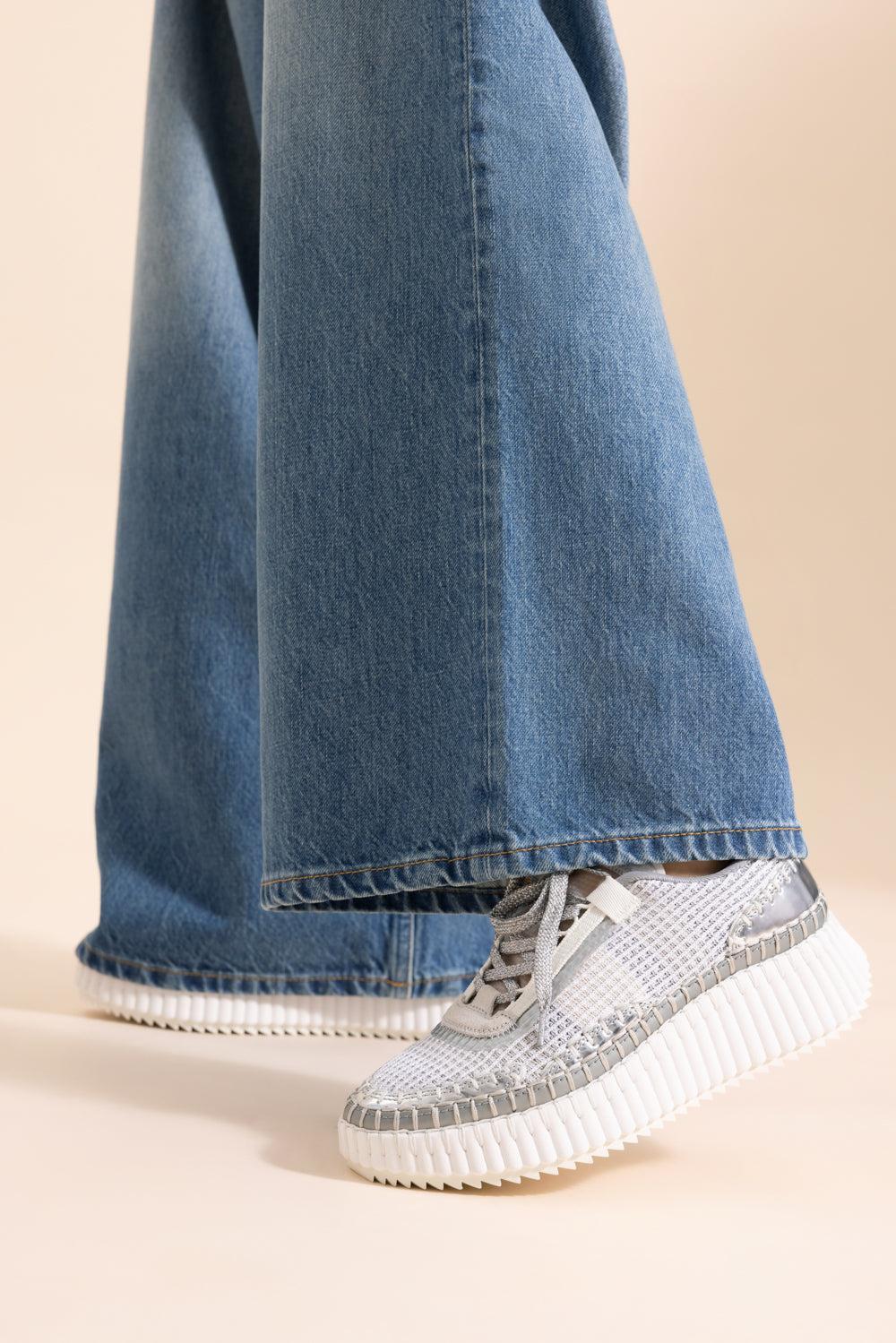 Nama Sneaker - Silver Grey-GREY-36-SHOESNEAKER-CHLOÉ