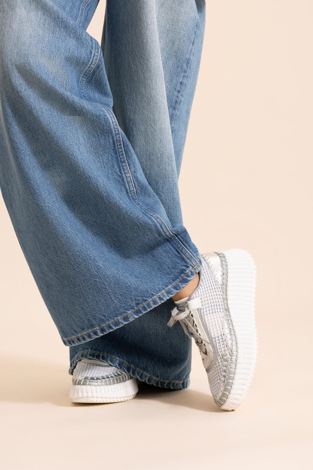 Nama Sneaker - Silver Grey-GREY-36-SHOESNEAKER-CHLOÉ