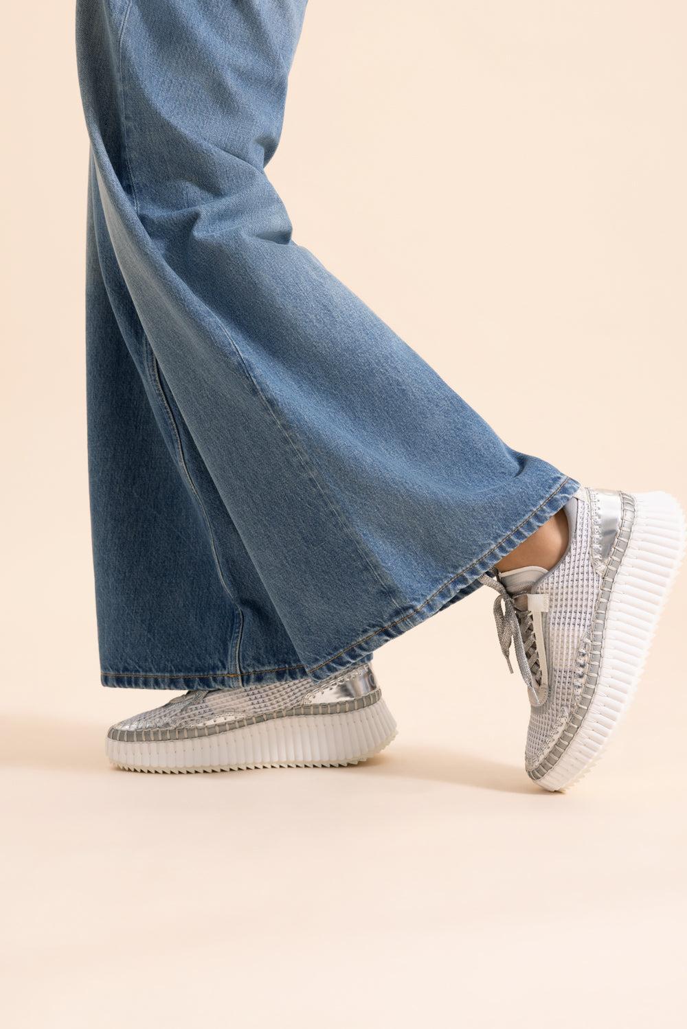 Nama Sneaker - Silver Grey-GREY-36-SHOESNEAKER-CHLOÉ
