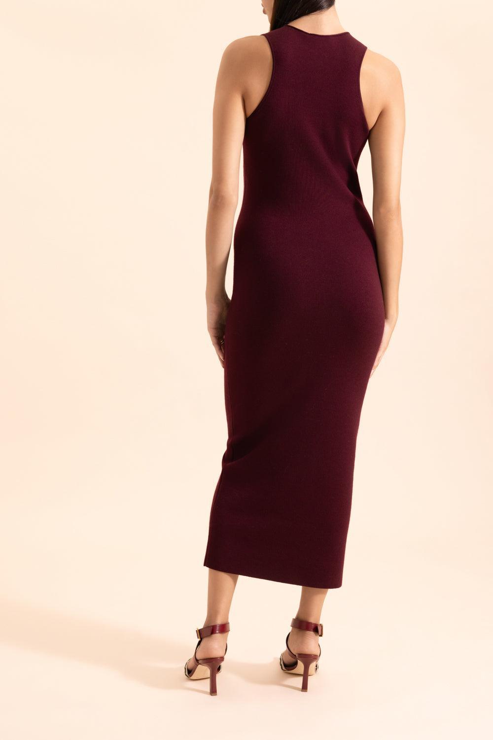 Devin Midi Dress-WINE-S-CLOTHINGDRESSCASUAL-HIGH SPORT