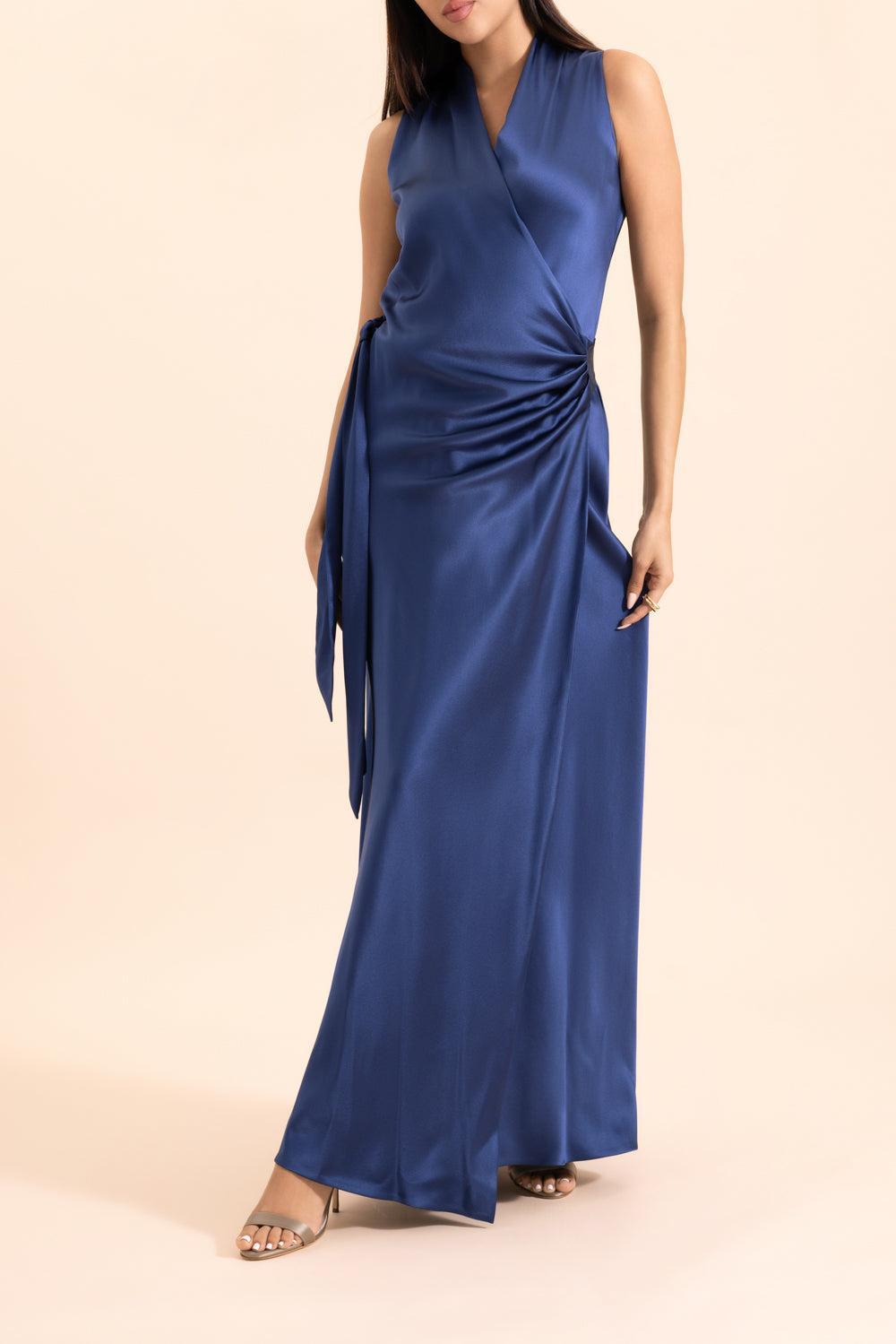 Sleevesign Dress - Jeune Blue-BLUE-P-CLOTHINGDRESSCOCKTAIL-PETER COHEN