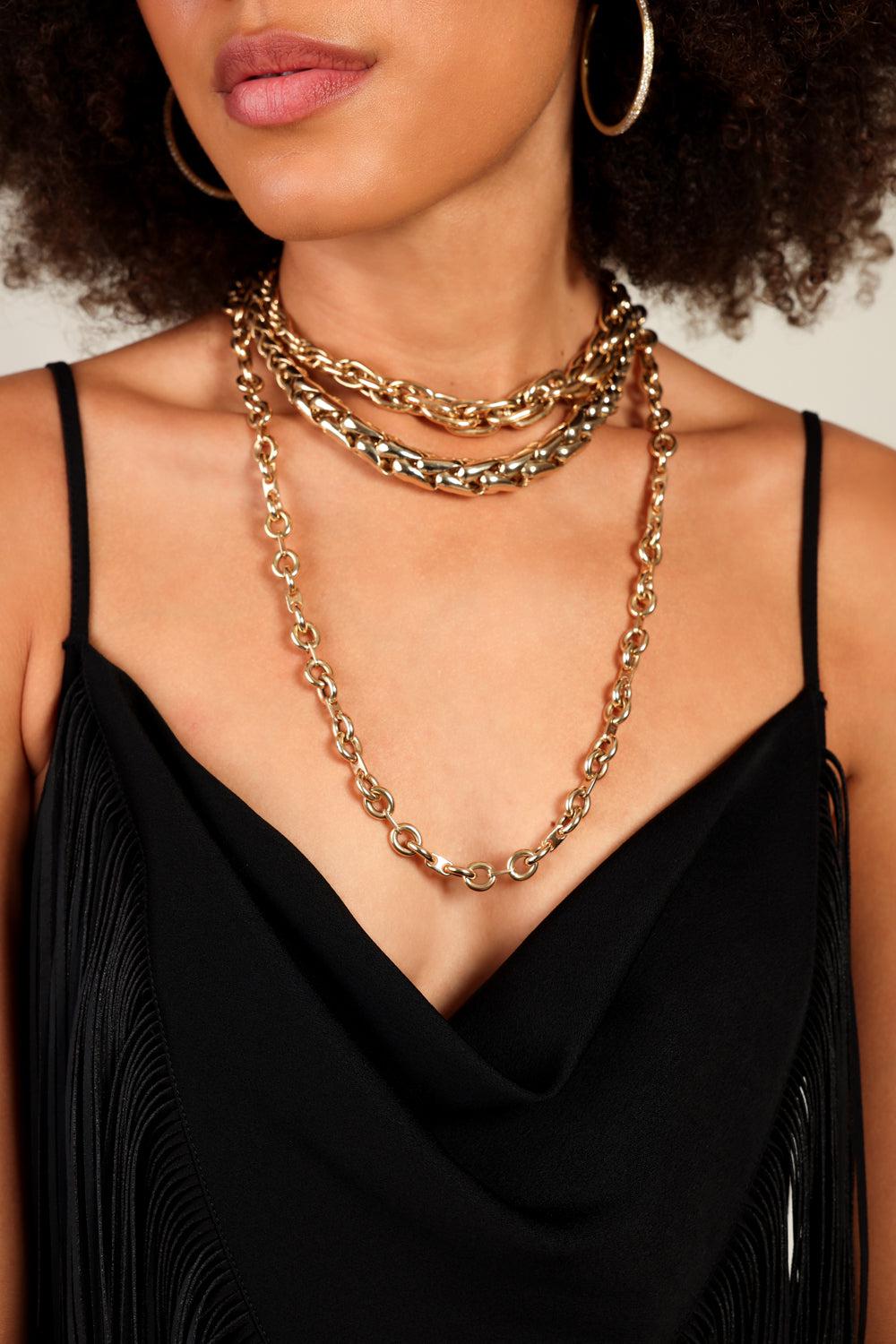 LR16 - Ettore Long Chain Necklace-YELLOW GOLD-JEWELRYFINE JEWELNECKLACE O-LAUREN RUBINSKI