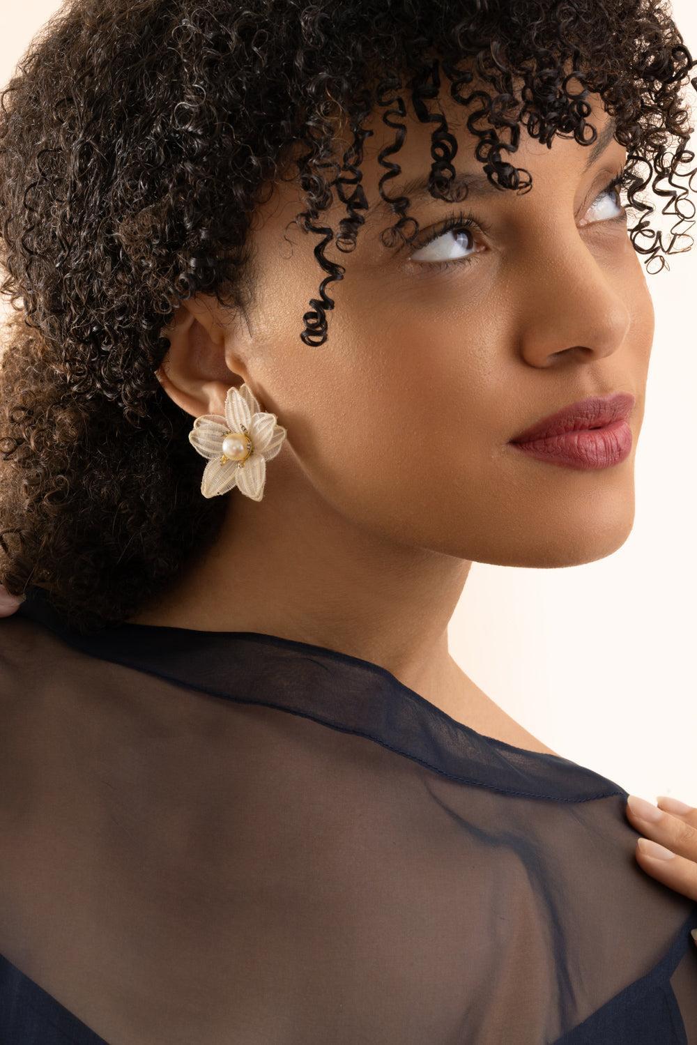 Flower Forma Horse Mane Earrings-YELLOW GOLD-JEWELRYFINE JEWELEARRING-SILVIA FURMANOVICH