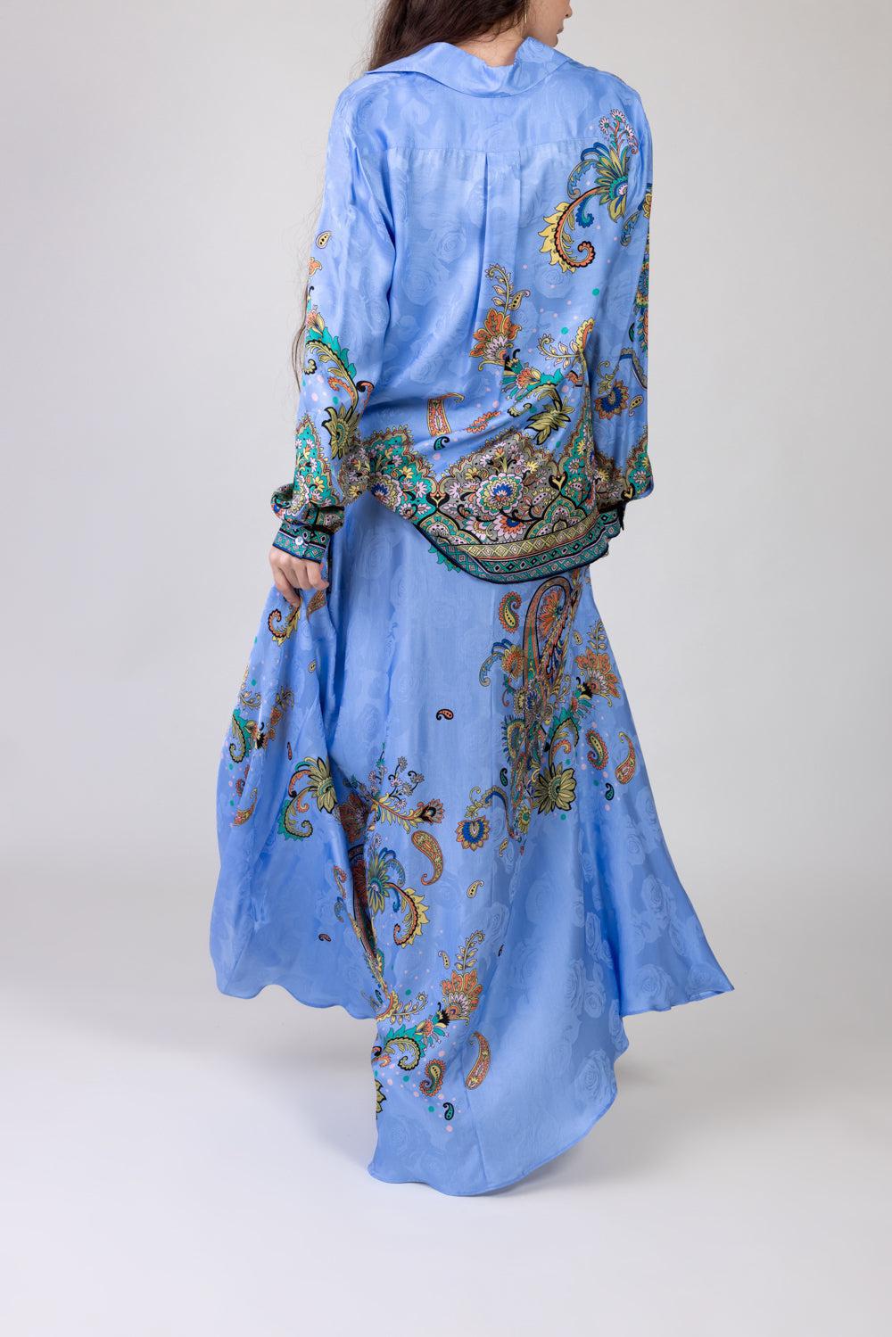 Printed Maxi Skirt-BLUE-40-CLOTHINGSKIRTMAXI-ETRO