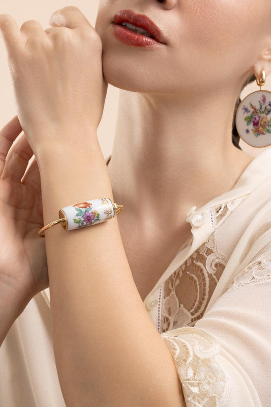 Nymphenburg Trundle Lock Bracelet-YELLOW GOLD-6.5-7-JEWELRYFINE JEWELBRACELET O-MARLA AARON