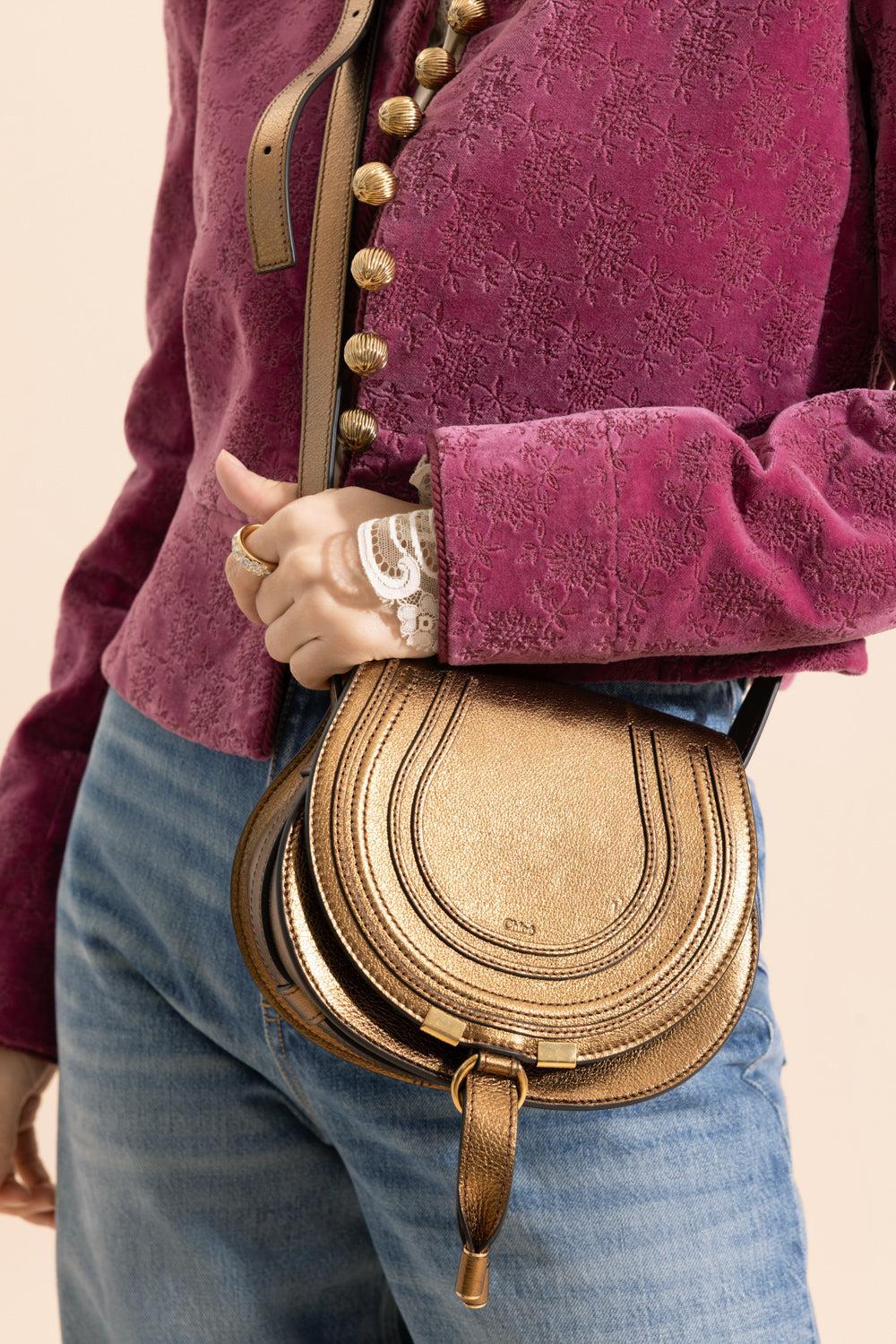 Small Marcie Bag - Golden Brown-GLDNBRWN-HANDBAGSHOULDER-CHLOÉ