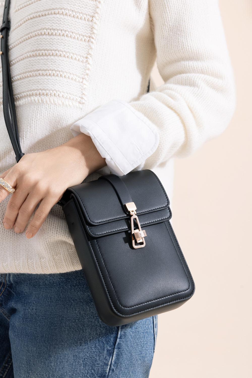 Phone Pouch - Black-BLACK-HANDBAGSHOULDER-GABRIELA HEARST