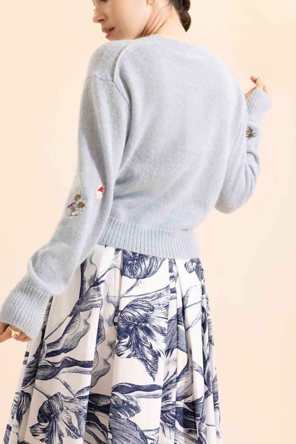 Crew Neck Jumper-SKY BLUE-XS-CLOTHINGTOPCARDIGAN-ERDEM