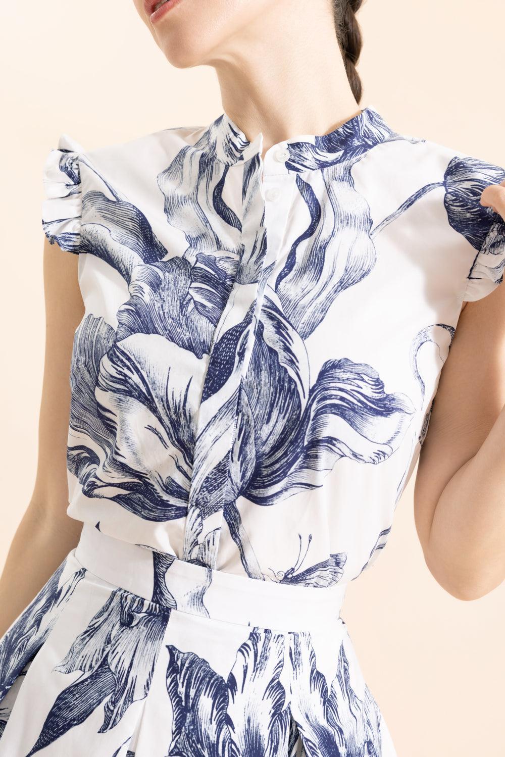 Sleeveless Ruffle Blouse-BTNCLIVO-2-CLOTHINGTOPBLOUSE-ERDEM