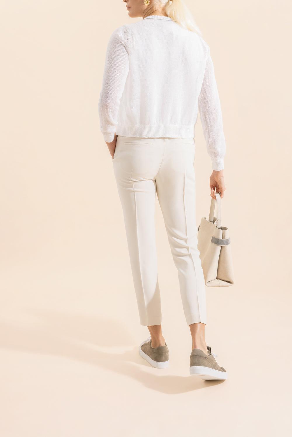 Classic Pull On Pant - Chalk-WHITE-36-CLOTHINGPANTCASUAL-BRUNELLO CUCINELLI