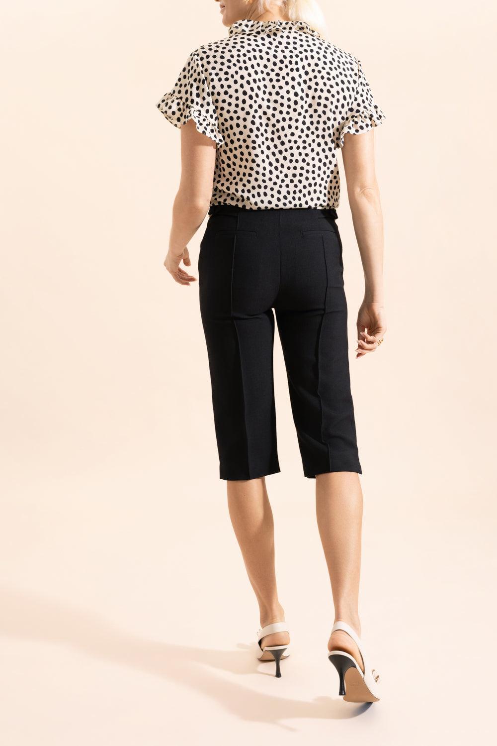 Short Sleeve Ruffle Blouse-ANIMAL-34-CLOTHINGTOPBLOUSE-CHLOÉ