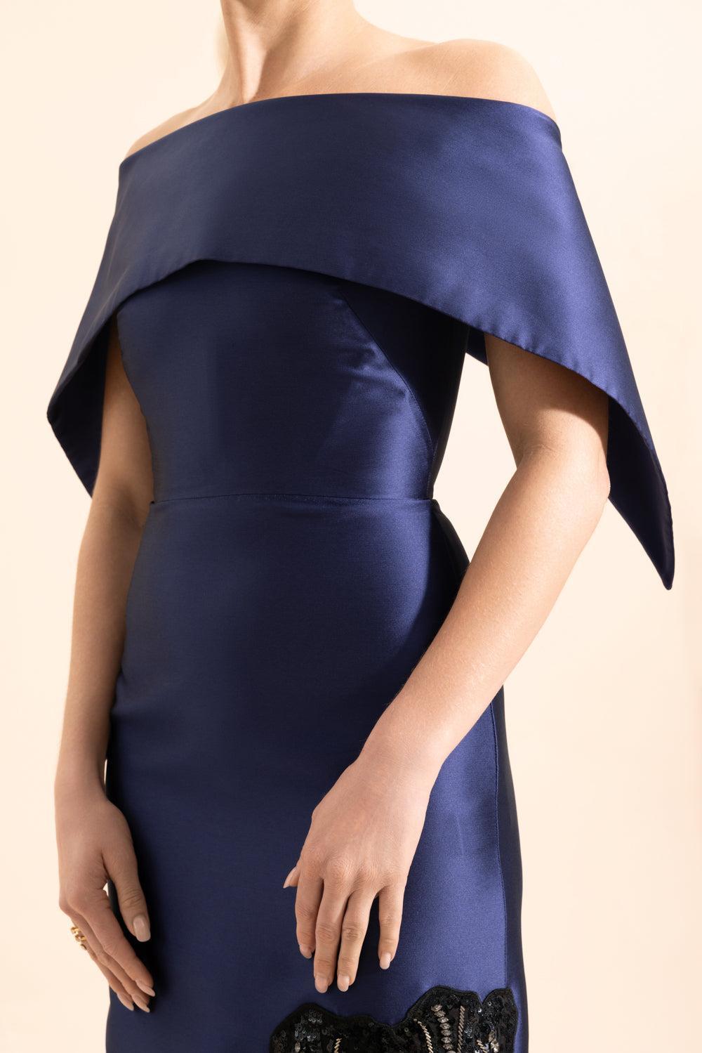 Embellished Off The Shoulder Gown-BEETLE-2-CLOTHINGDRESSGOWN-ERDEM